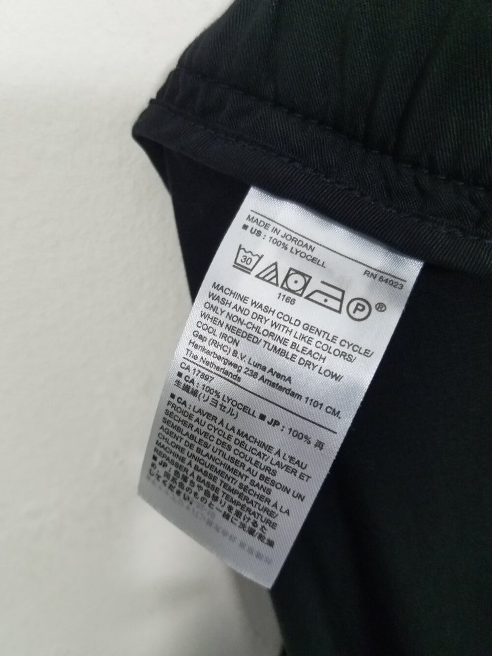 Banana Republic Cargo Pull-On Jogger Pants Black Size L - Picture 6 of 6